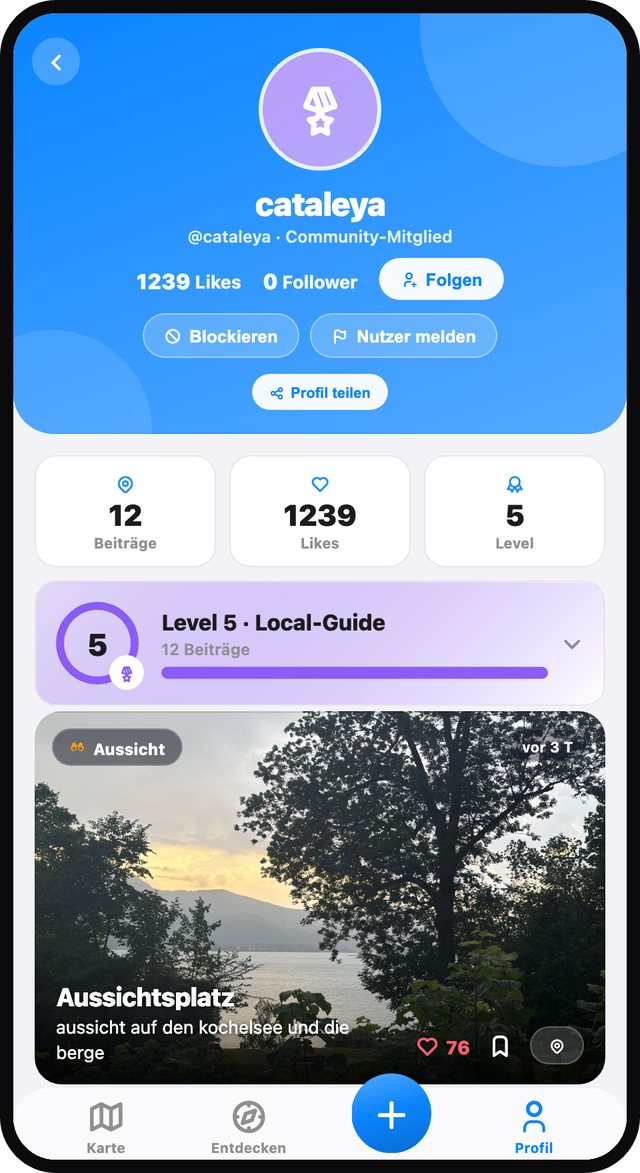 Profil mit Leveln